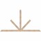 Ekena Millwork Saratoga Smooth Timber Gable Bracket, Douglas Fir, 84"W x 45"H x 1 1/2"D x 3 1/2"F, 13/12 Pitch GBW084X45X0204SAR00SDF - alternate 1